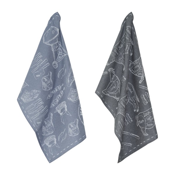 Set 2 prosoape de bucătărie Grill