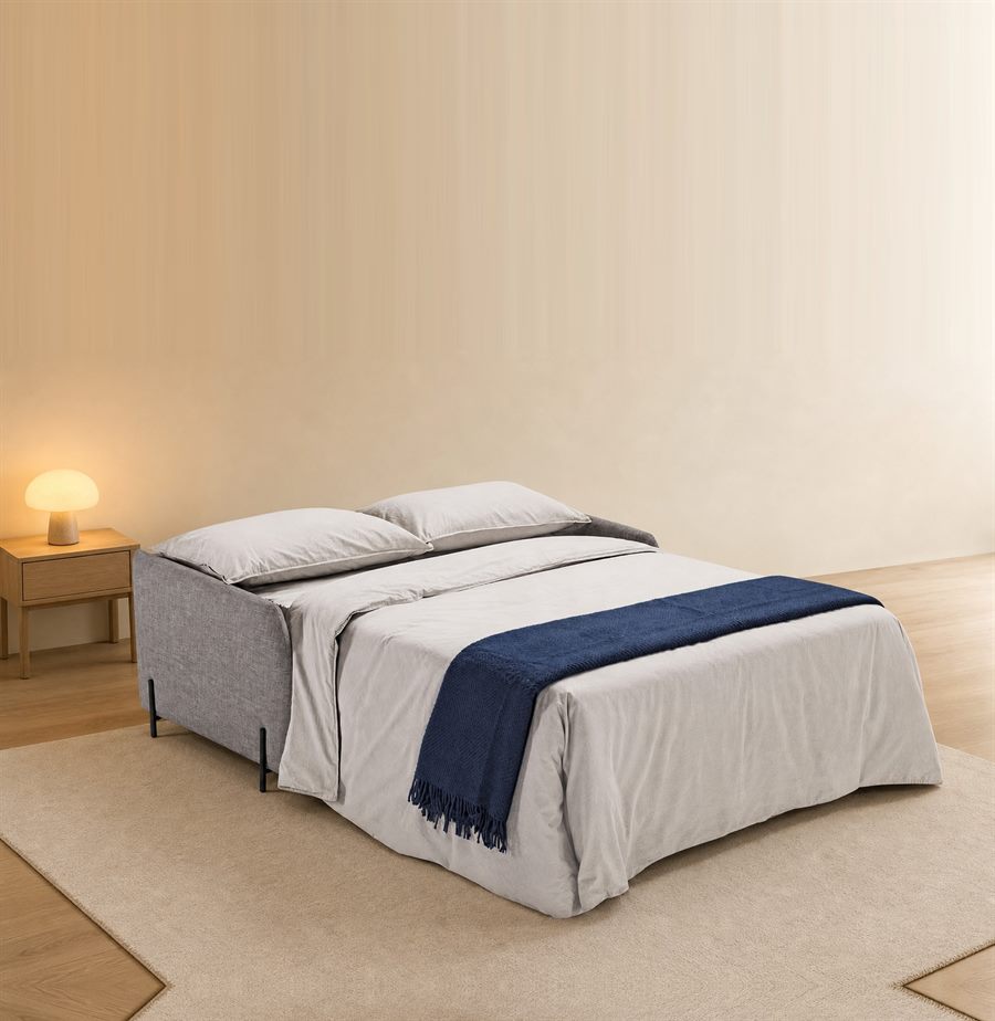 Canapea extensibilă Modern, 2 locuri extinsă ca pat